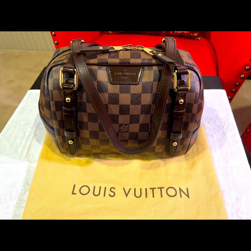 Louis Vuitton Damier Ebène Rivington PM Shoulder Bag